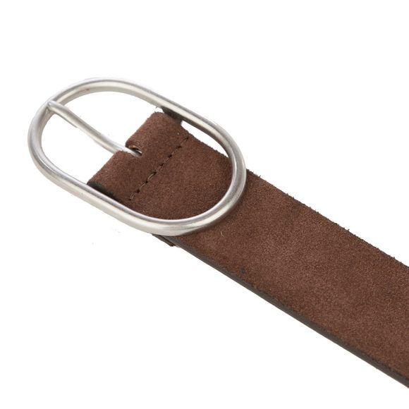 Women\'s Leather Bold Fashion Statement Belts, Suede Center Bar-brown, Small🌟